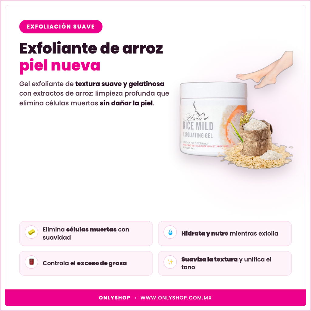 Exfoliante de Arroz Axiu — descripción y beneficios | OnlyShop