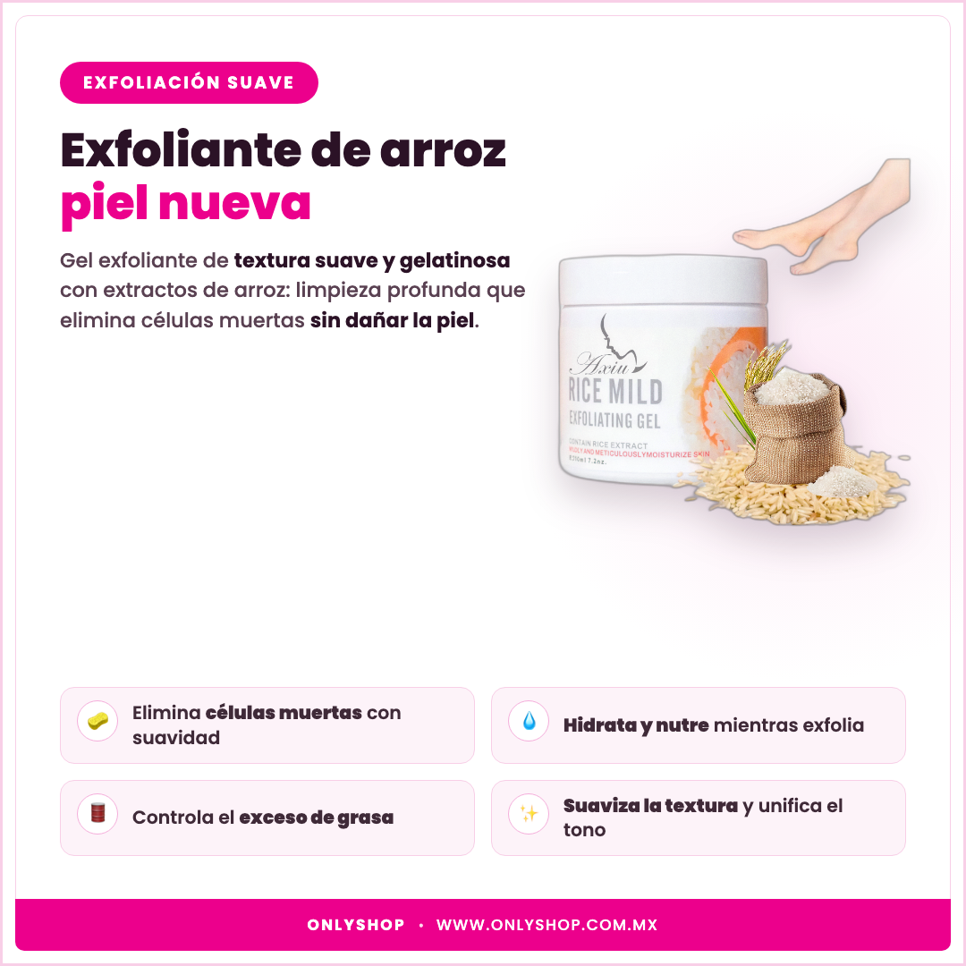 Exfoliante de Arroz Axiu — descripción y beneficios | OnlyShop