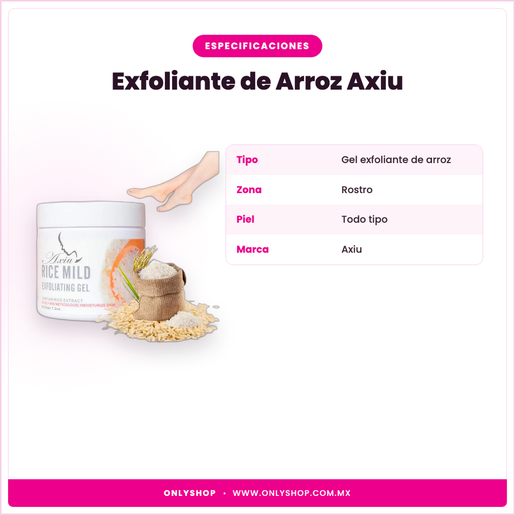 Exfoliante de Arroz Axiu — especificaciones | OnlyShop