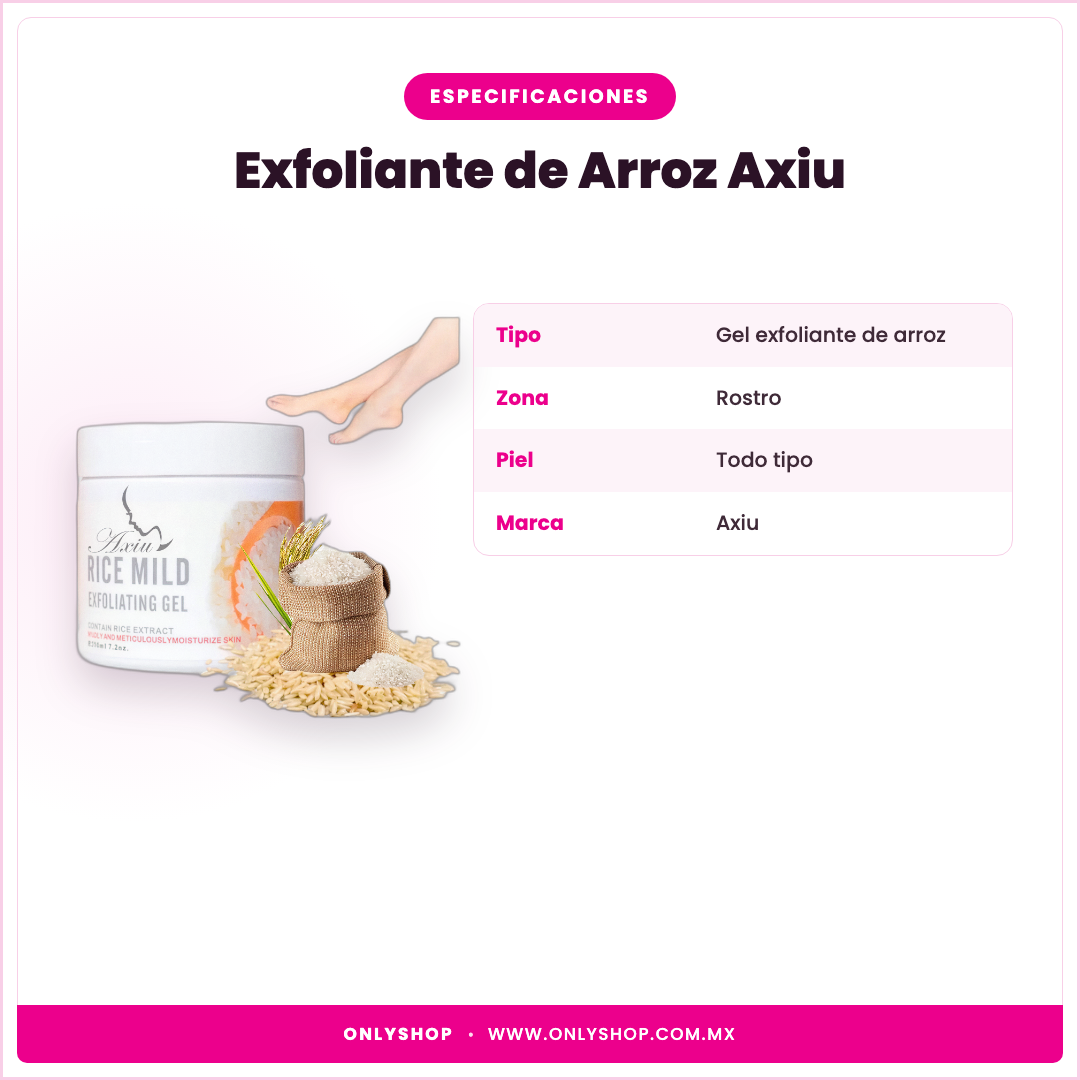 Exfoliante de Arroz Axiu — especificaciones | OnlyShop