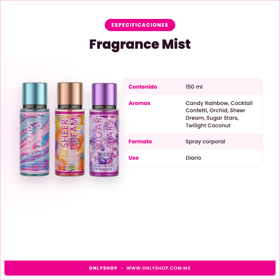 Fragrance Mist Philosophy — especificaciones | OnlyShop