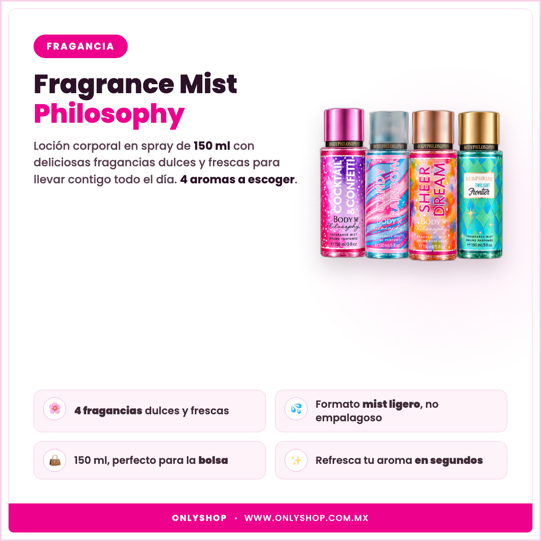 Fragrance Mist Philosophy: descripción y beneficios