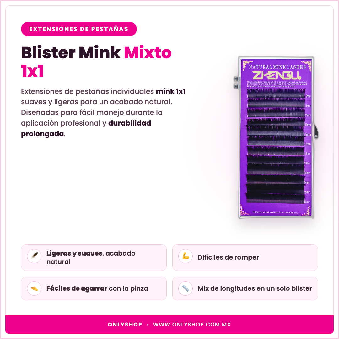 Blister Mink 1x1 — descripción y beneficios | OnlyShop