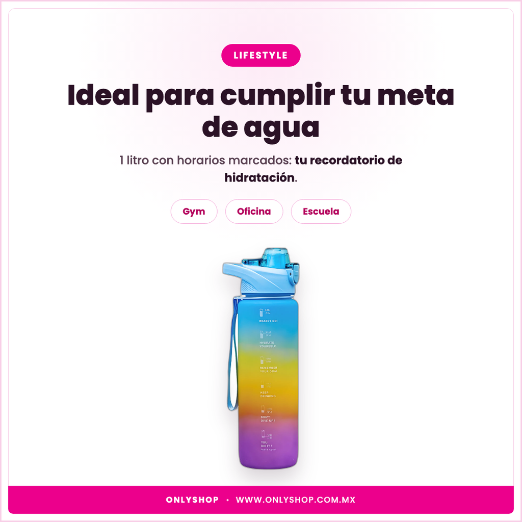 Botella Motivadora 1L — ideal para | OnlyShop