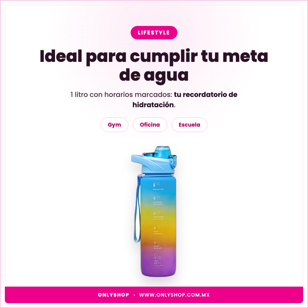 Botella Motivadora 1L — ideal para | OnlyShop