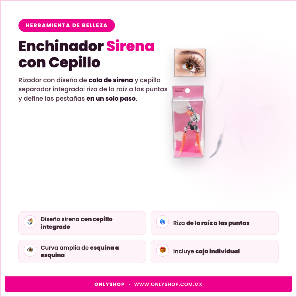Enchinador Sirena — descripción y beneficios | OnlyShop