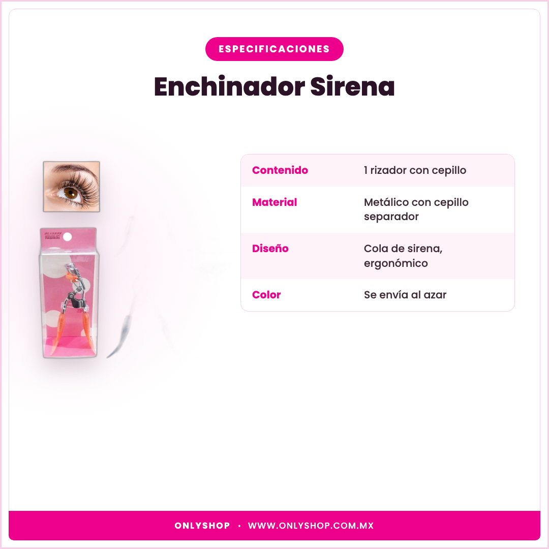 Enchinador Sirena — especificaciones | OnlyShop