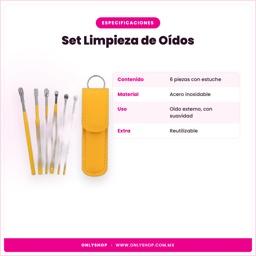 Set Limpieza de Oídos — especificaciones | OnlyShop