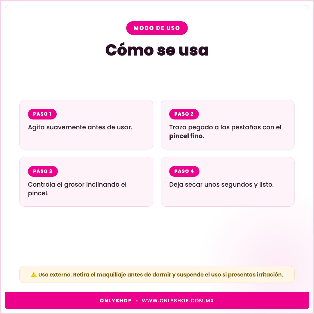 Delineador Saniye — modo de uso | OnlyShop