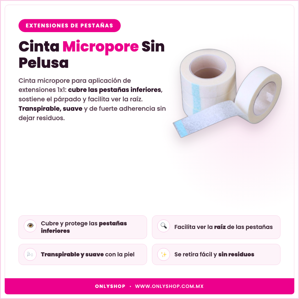 Cinta Micropore — descripción y beneficios | OnlyShop