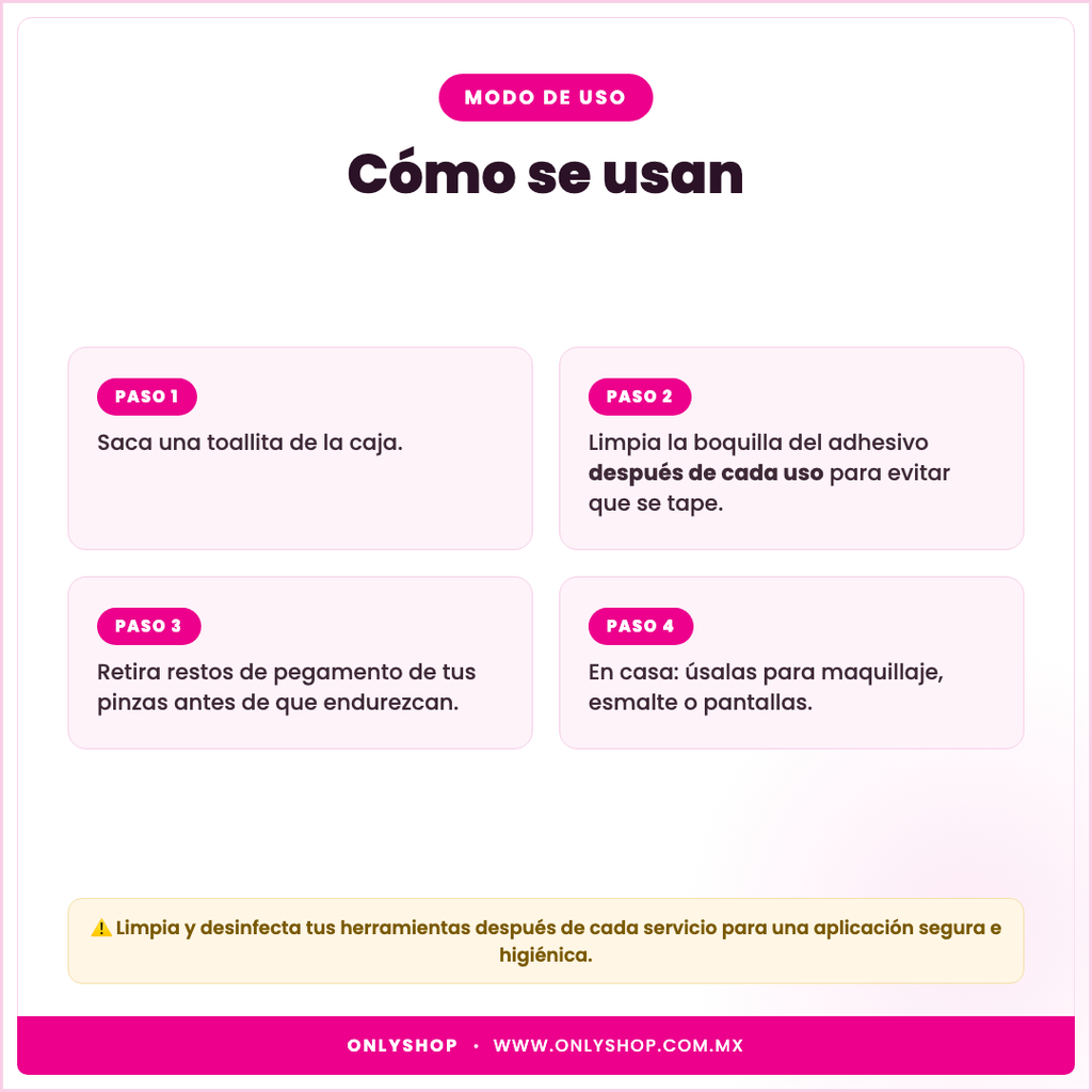 200 Toallitas — modo de uso | OnlyShop