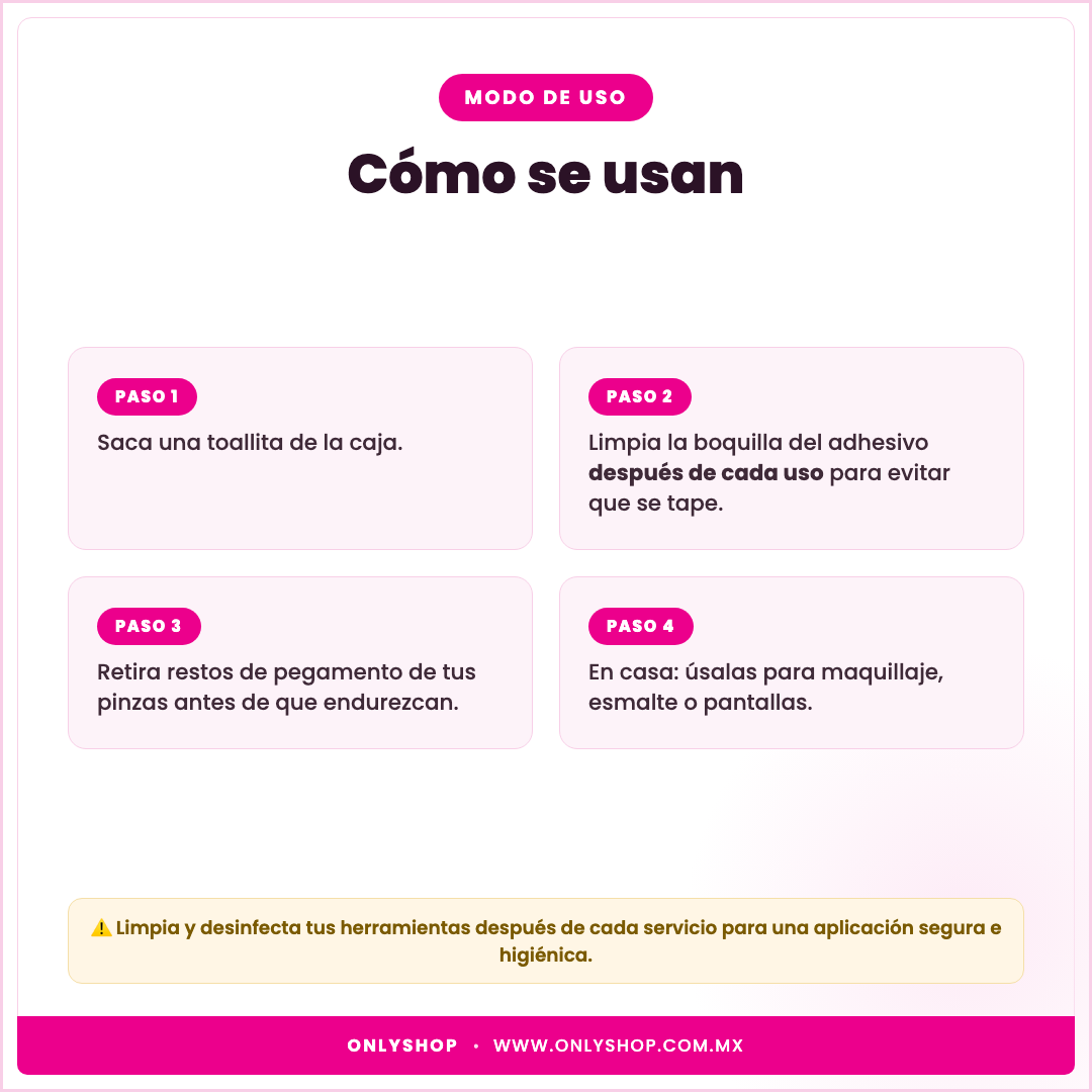 200 Toallitas — modo de uso | OnlyShop