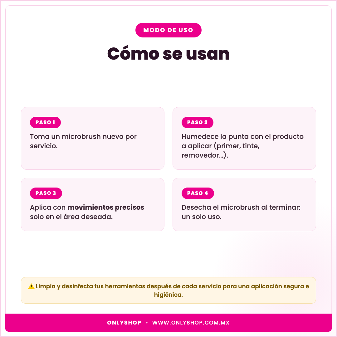 100 Microbrush — modo de uso | OnlyShop