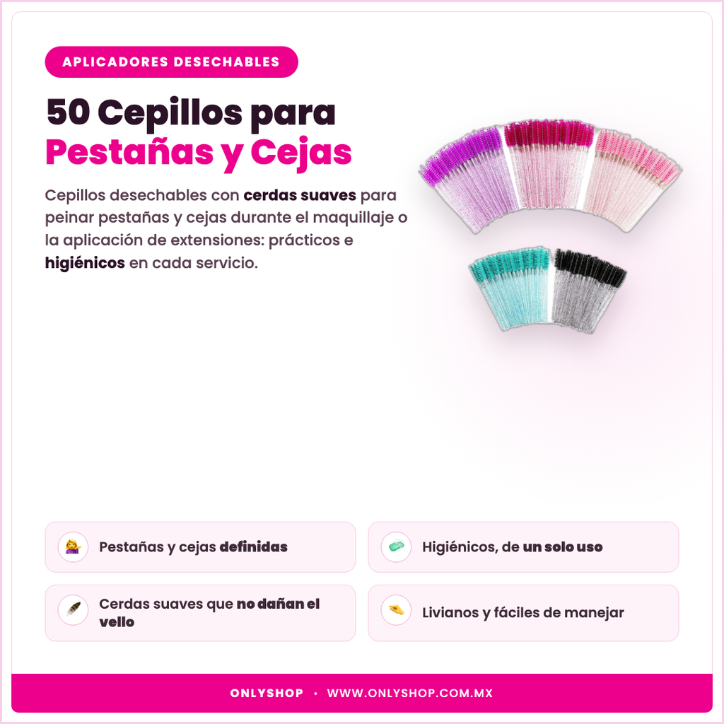 50 Cepillos Desechables — descripción y beneficios | OnlyShop
