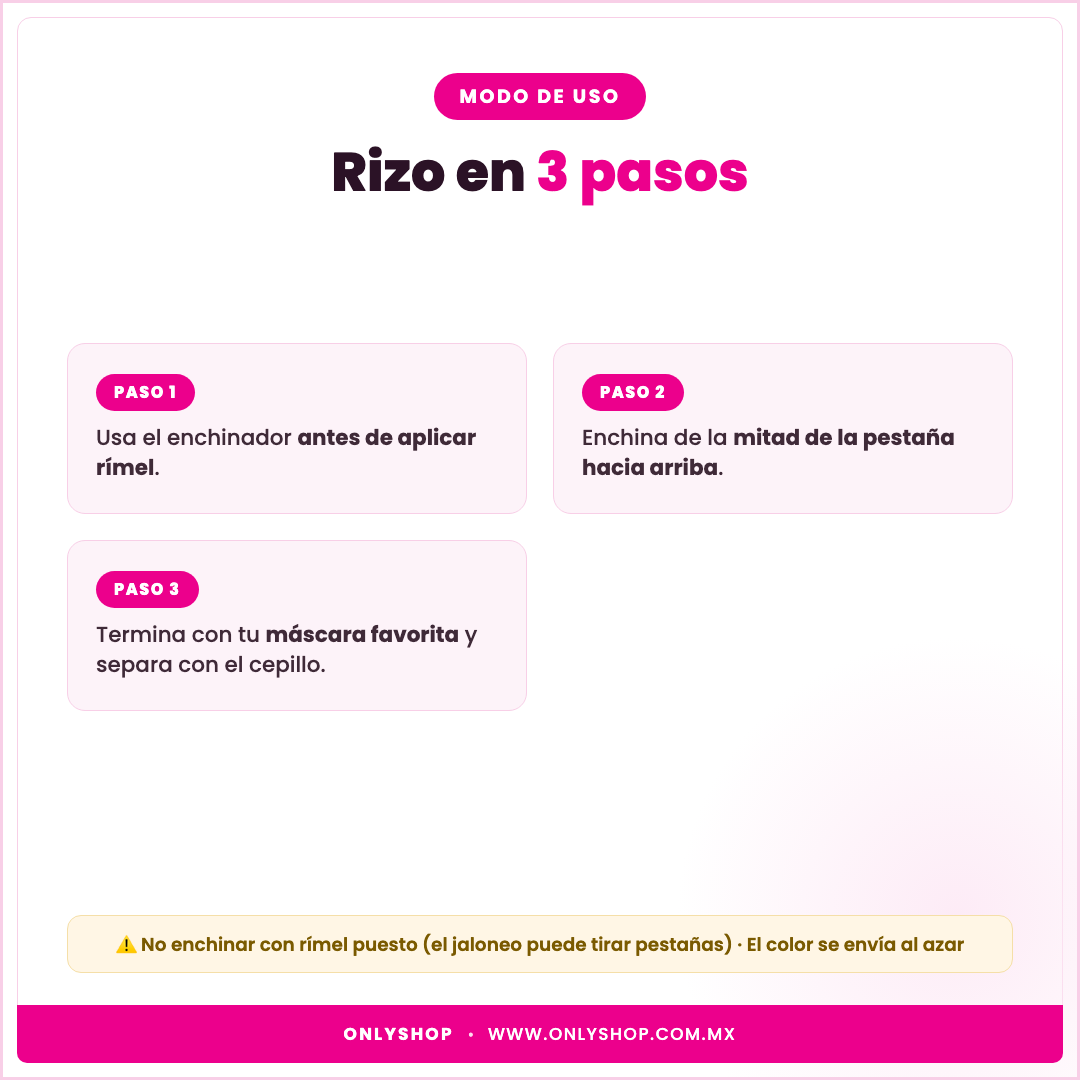 Enchinador de Pestañas — modo de uso | OnlyShop