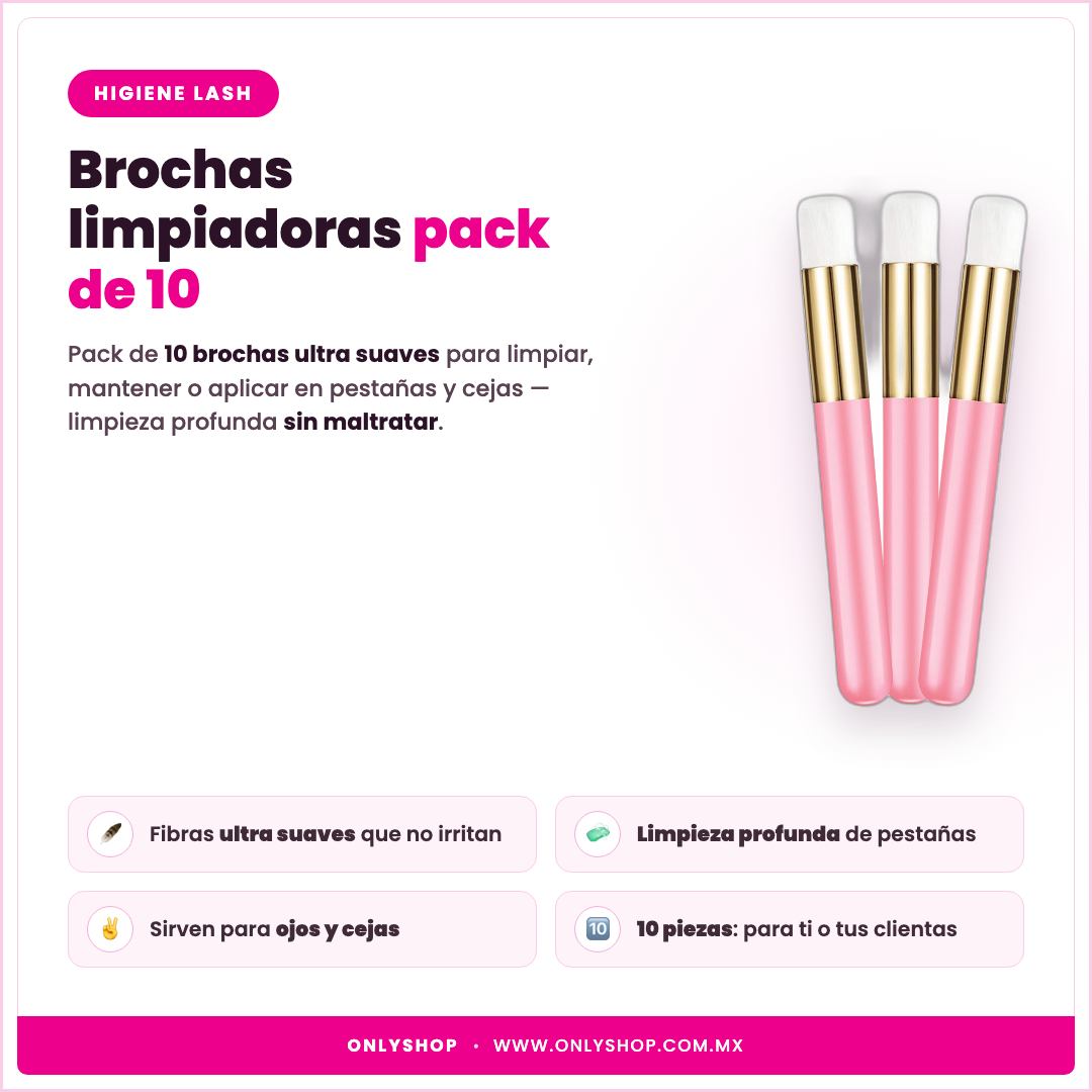 10 Brochas para Pestañas — descripción y beneficios | OnlyShop