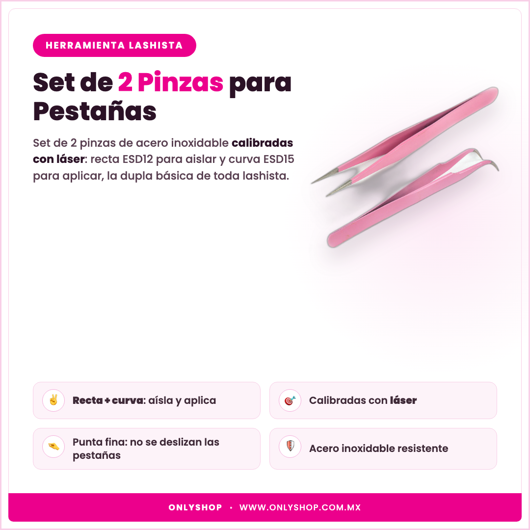 Set 2 Pinzas — descripción y beneficios | OnlyShop