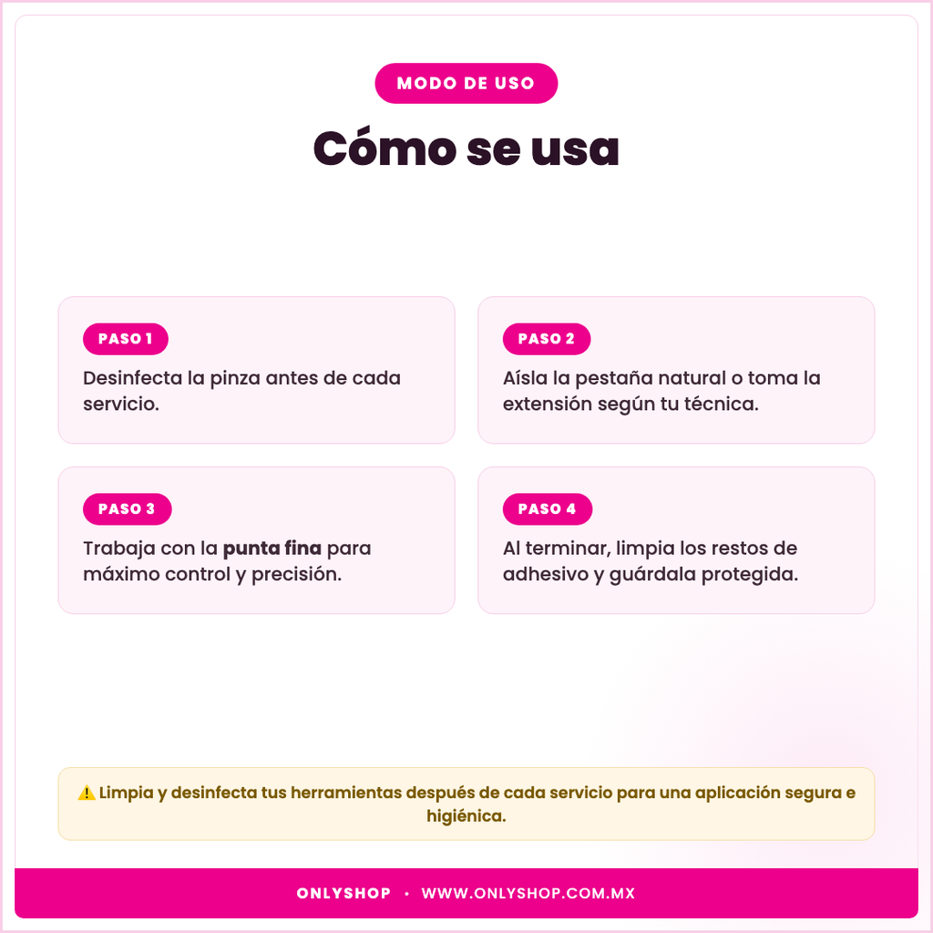 Set 2 Pinzas — modo de uso | OnlyShop