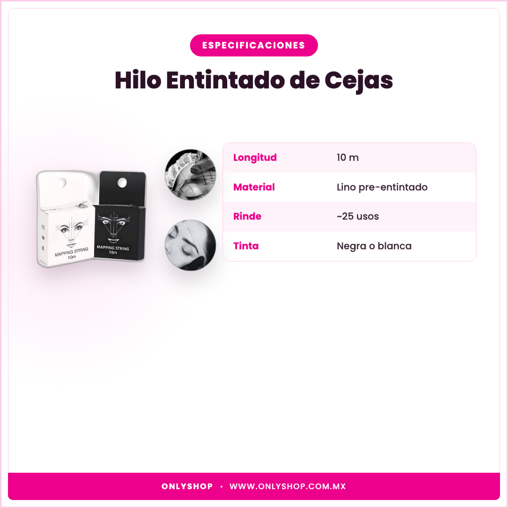 Hilo Entintado de Cejas — especificaciones | OnlyShop