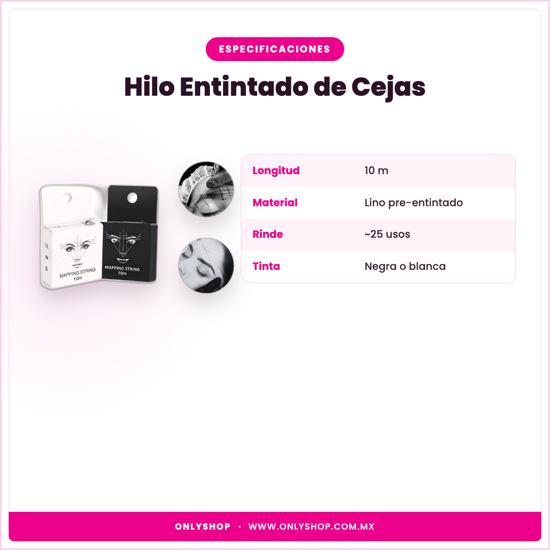 Hilo Entintado de Cejas — especificaciones | OnlyShop