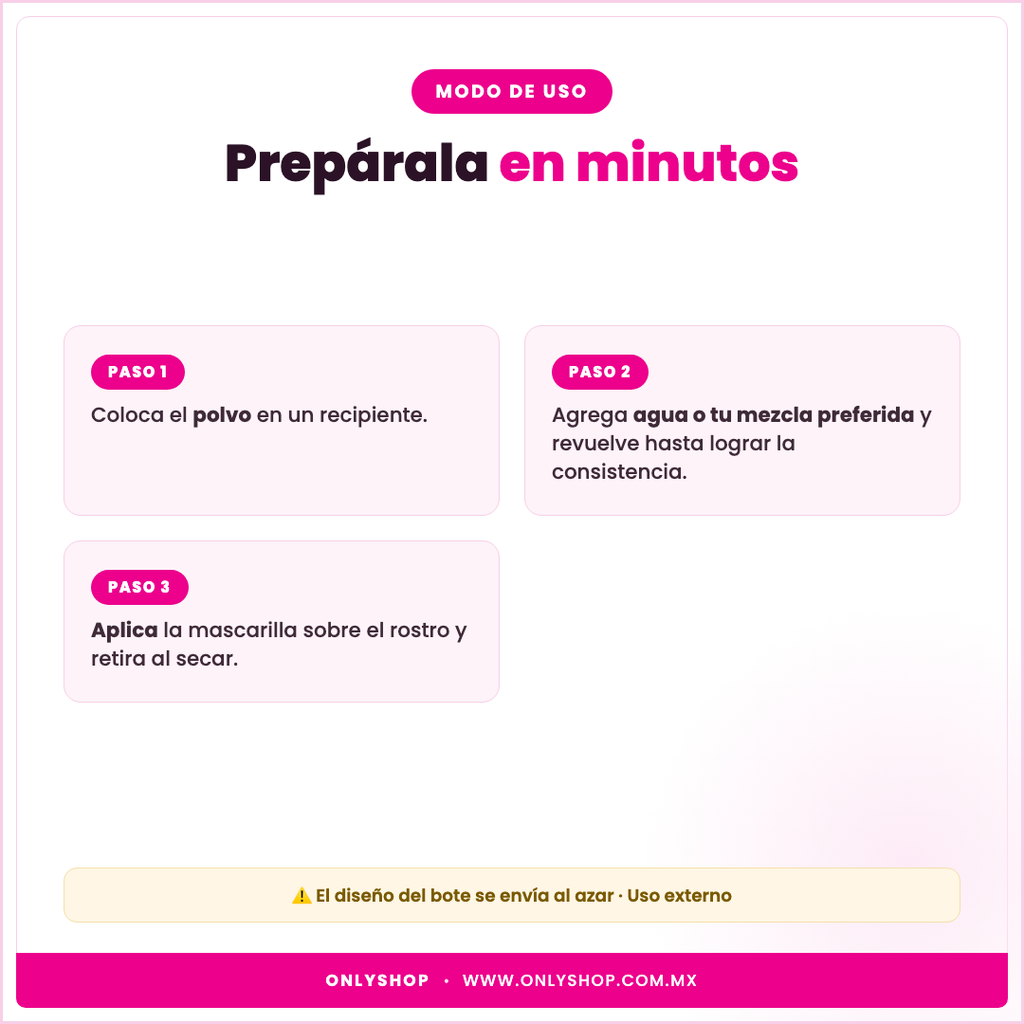 Jelly Mask Bote 650 g — modo de uso | OnlyShop