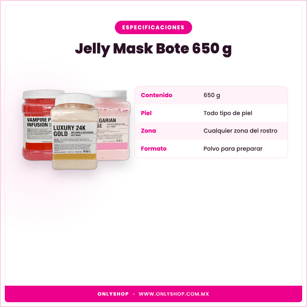 Jelly Mask Bote 650 g — especificaciones | OnlyShop