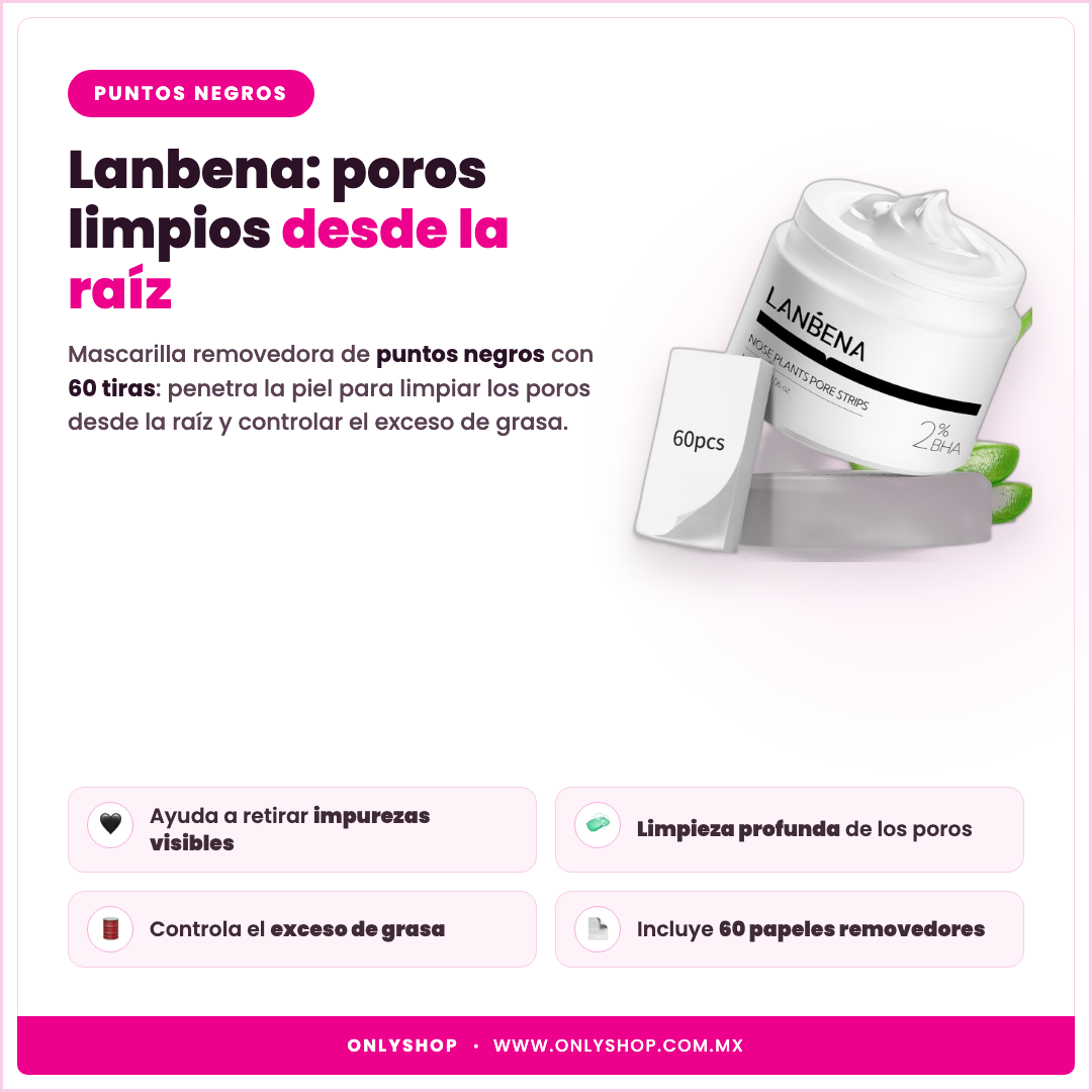 Crema Lanbena 60 Tiras — descripción y beneficios | OnlyShop