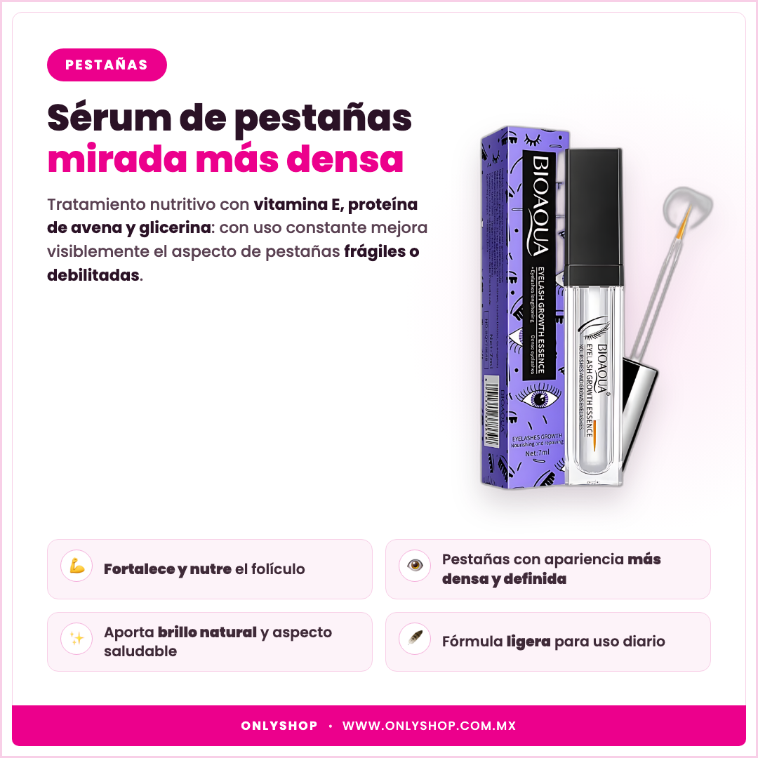 Sérum de Pestañas Bioaqua — descripción y beneficios | OnlyShop