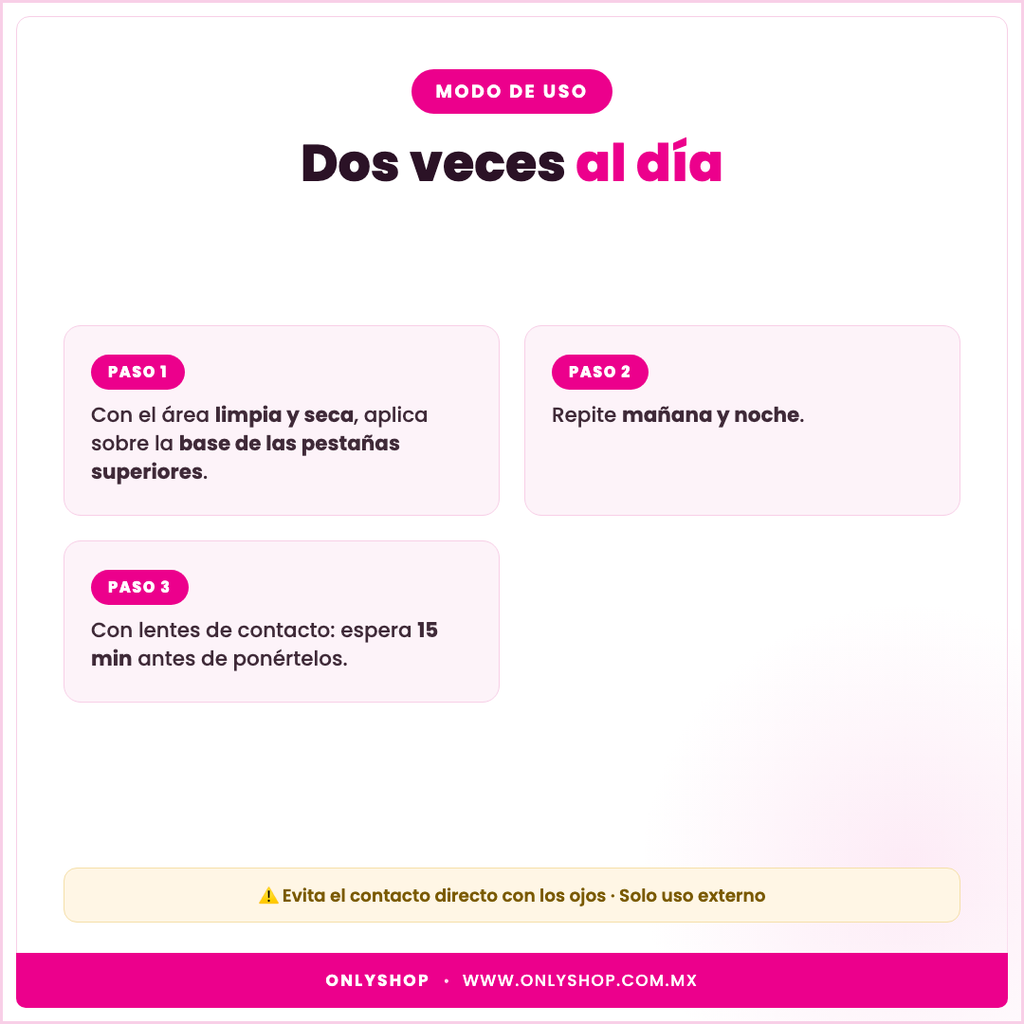 Sérum de Pestañas Bioaqua — modo de uso | OnlyShop