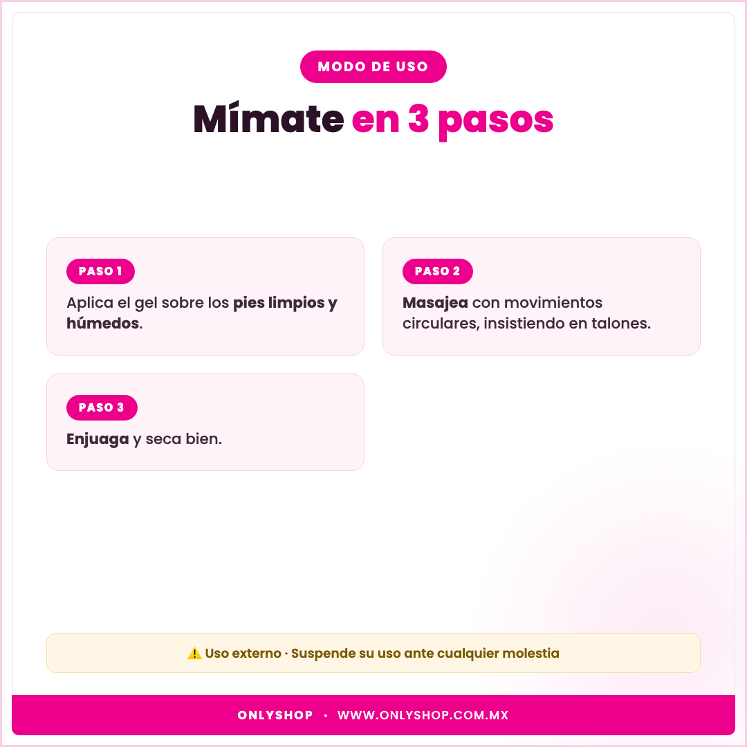 Gel Exfoliante para Pies Bioaqua — modo de uso | OnlyShop