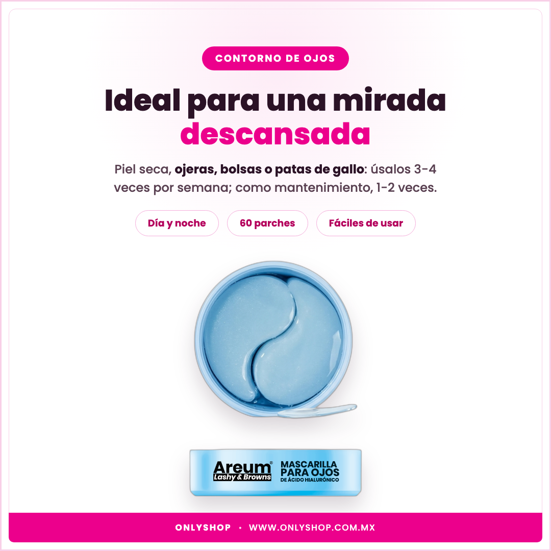 Parches Areum de hidrogel para ojos con ácido hialurónico