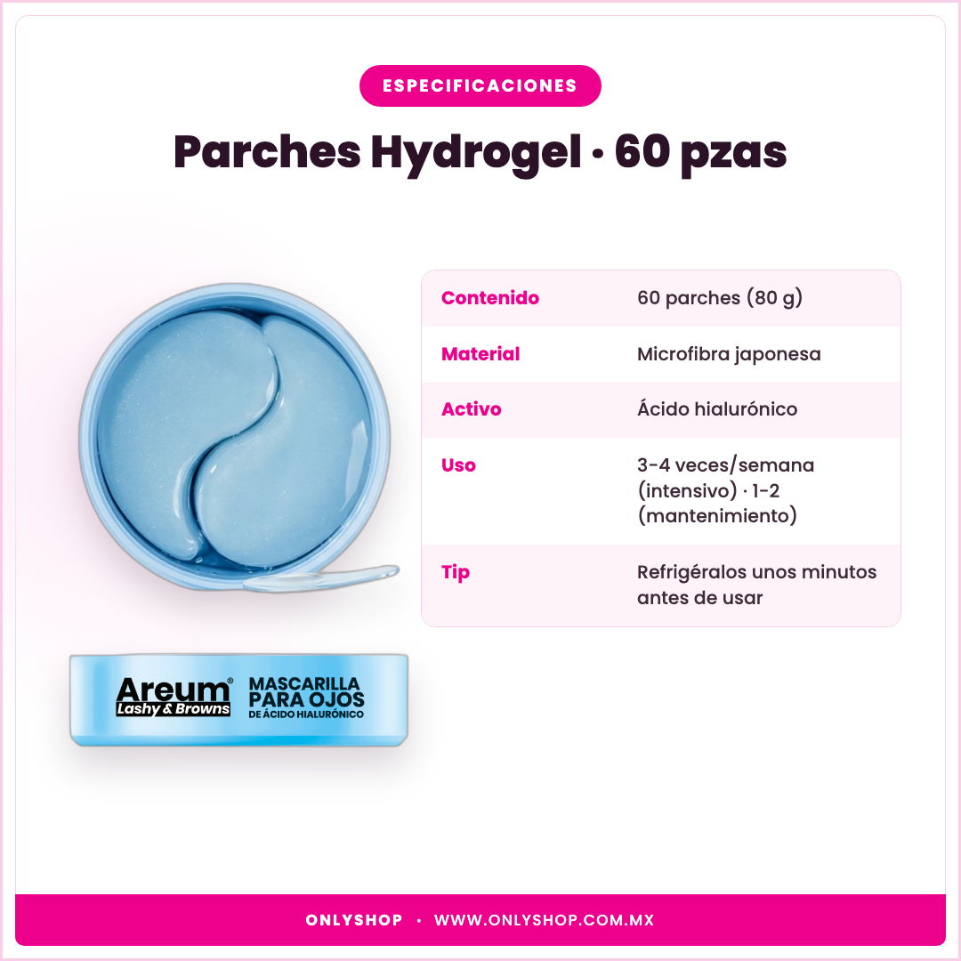 Parches Hydrogel — especificaciones | OnlyShop