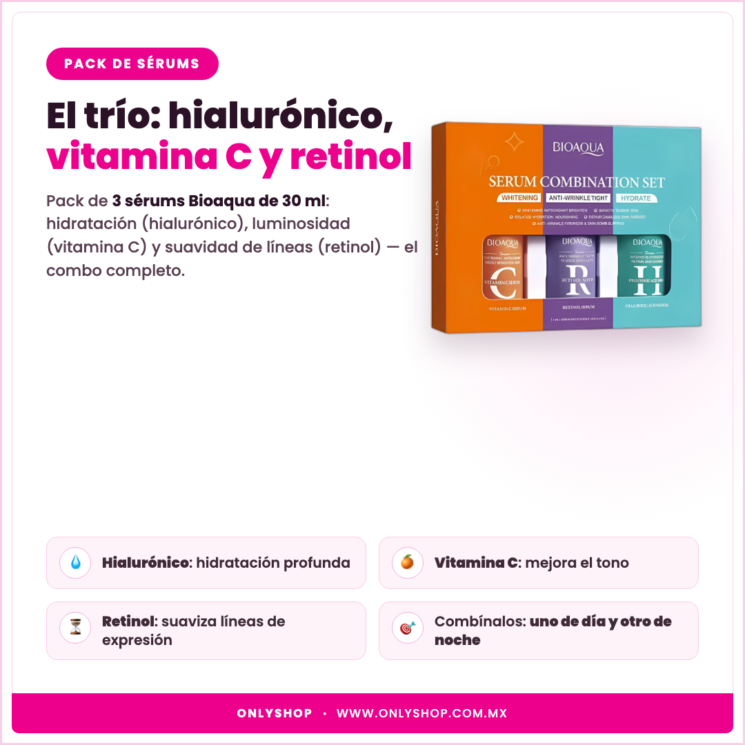 3 Sérums Bioaqua — descripción y beneficios | OnlyShop