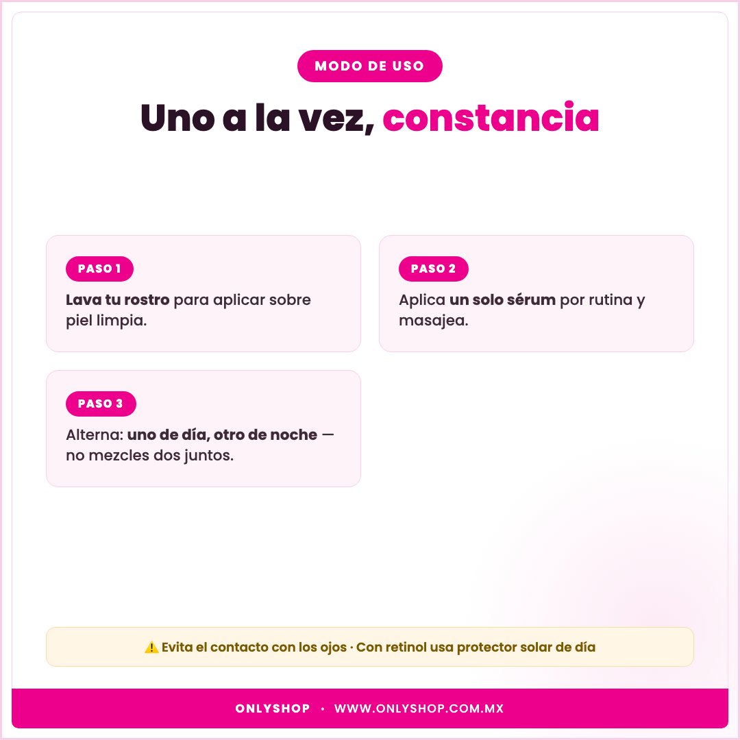 3 Sérums Bioaqua — modo de uso | OnlyShop