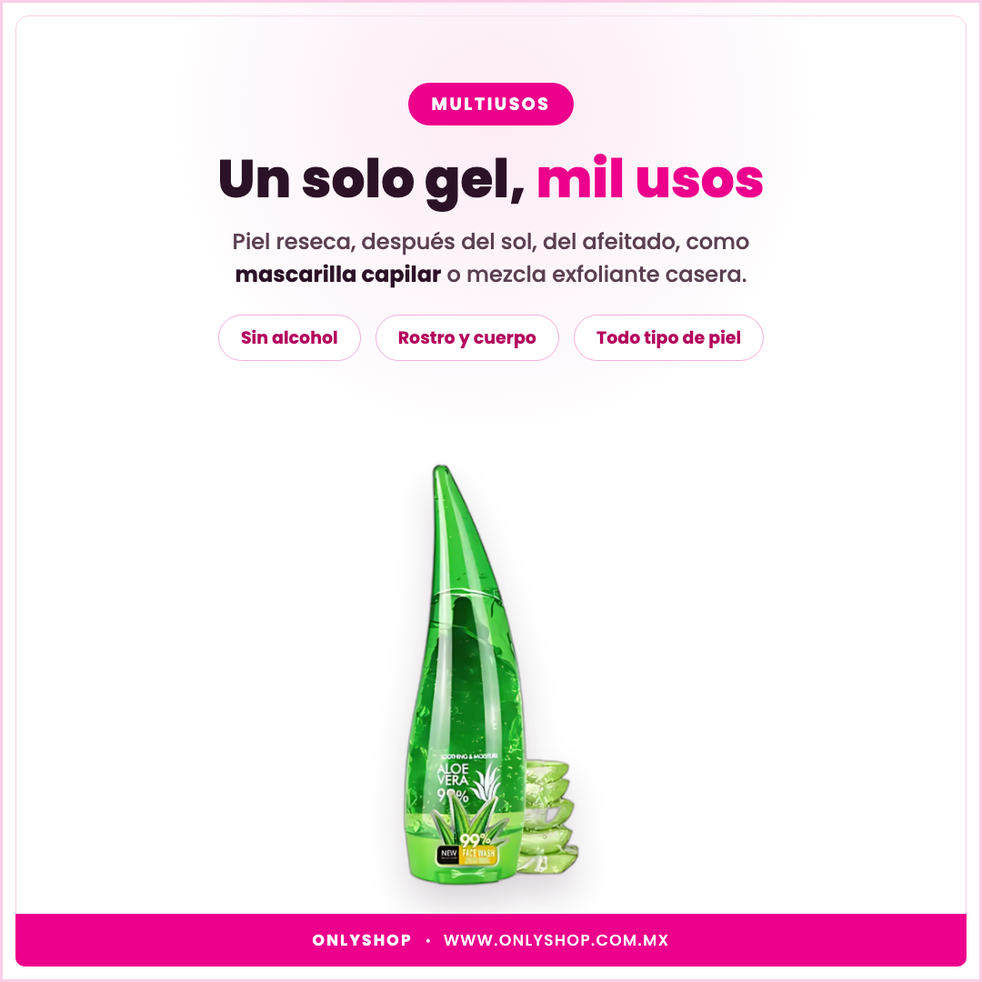 Gel de Aloe Vera 99% — ideal para | OnlyShop