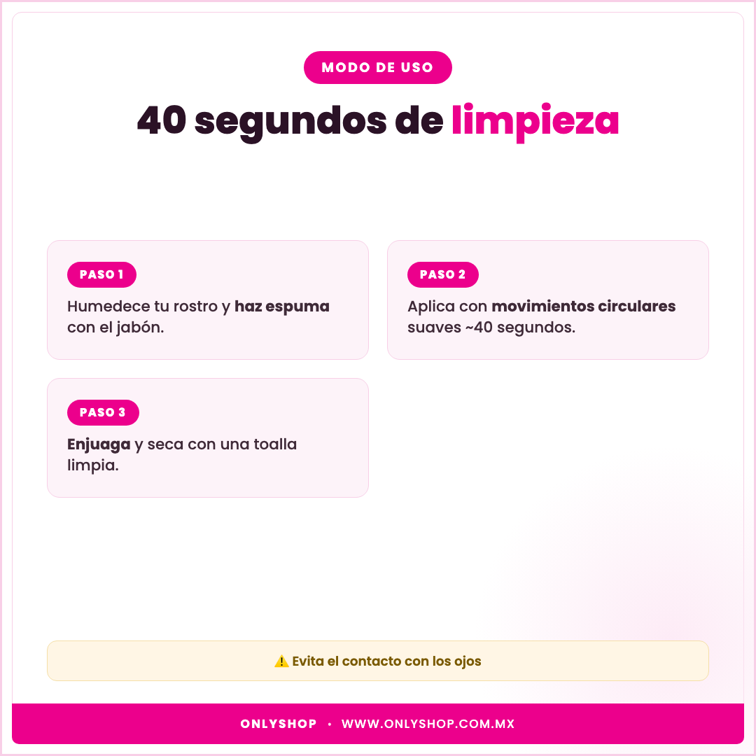 Jabón Carbón de Bambú Bioaqua — modo de uso | OnlyShop