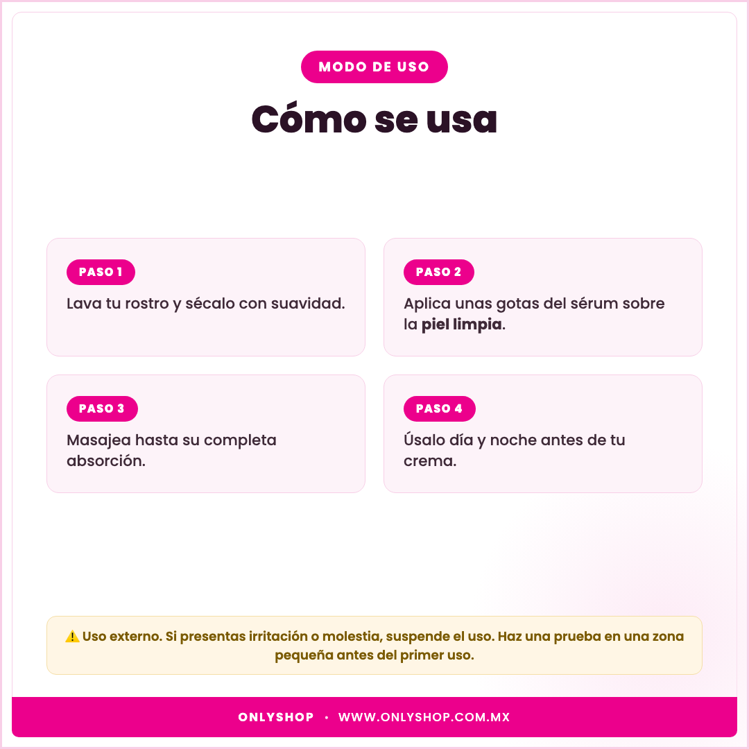 Sérum Ácido Hialurónico Venzen — modo de uso | OnlyShop