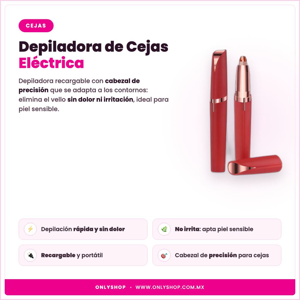 Depiladora de Cejas Eléctrica — descripción y beneficios | OnlyShop