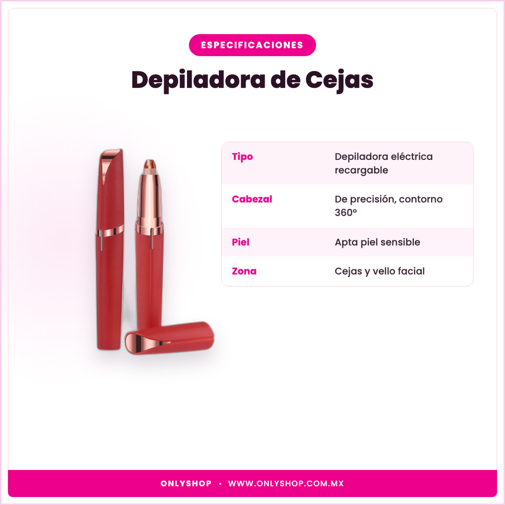 Depiladora de Cejas Eléctrica — especificaciones | OnlyShop