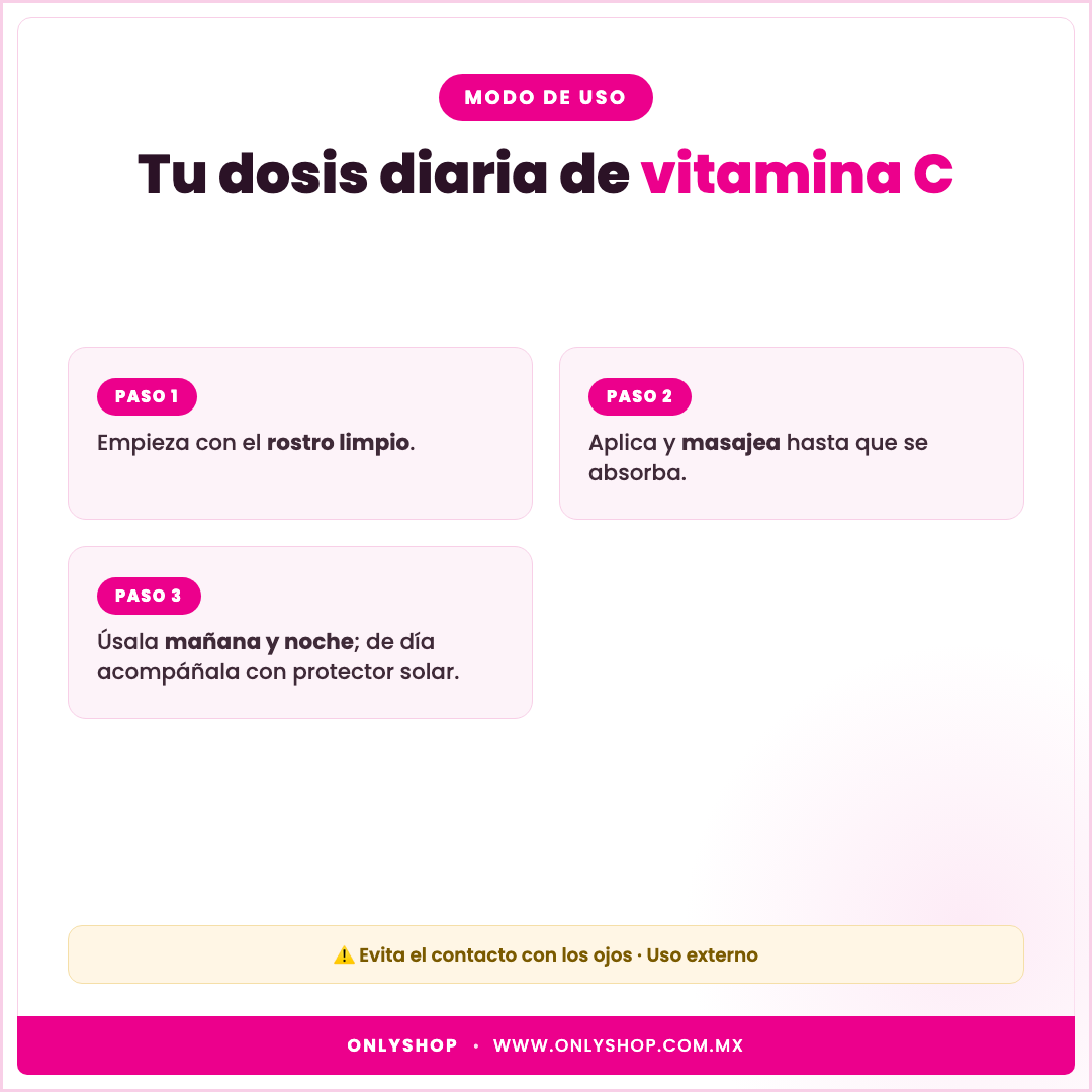 Crema Facial Vitamina C Bioaqua — modo de uso | OnlyShop