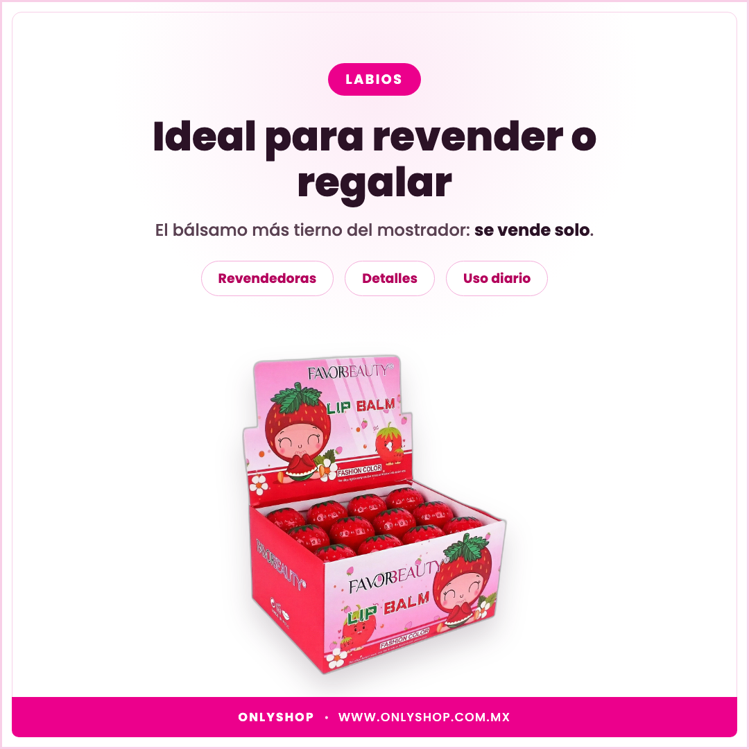 Bálsamos Fresa Pack 24 — ideal para | OnlyShop