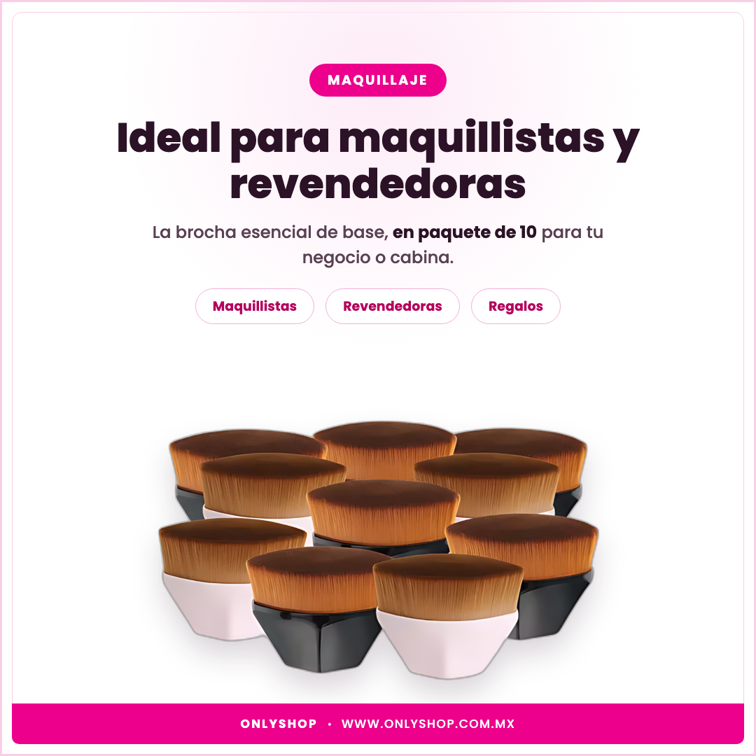 10 Brochas Kabuki — ideal para | OnlyShop