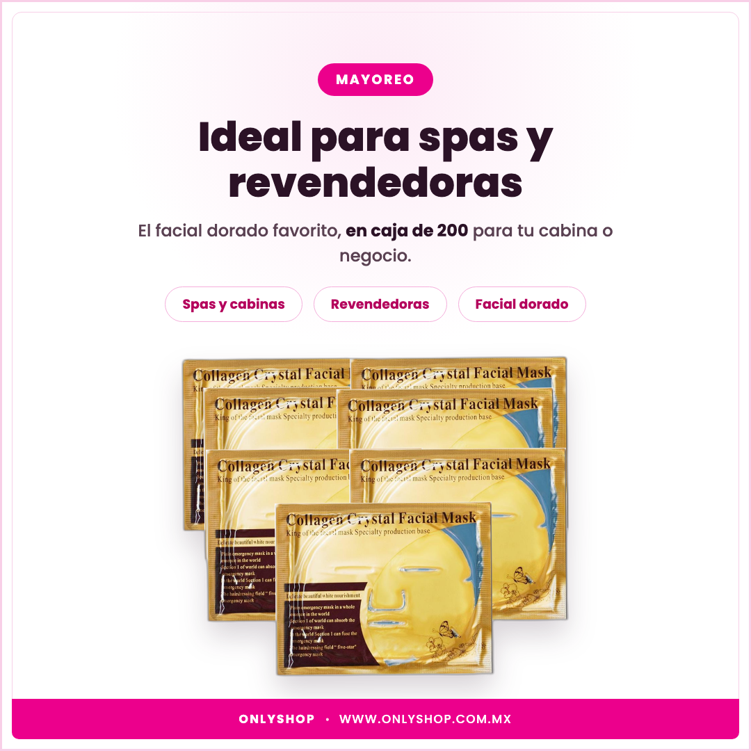200 Mascarillas Oro 24K — ideal para | OnlyShop
