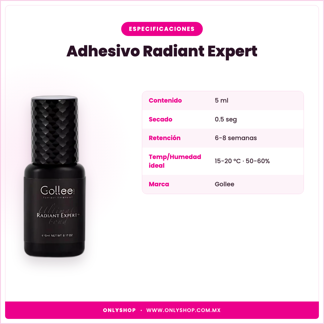 Adhesivo Gollee Radiant Expert — especificaciones | OnlyShop