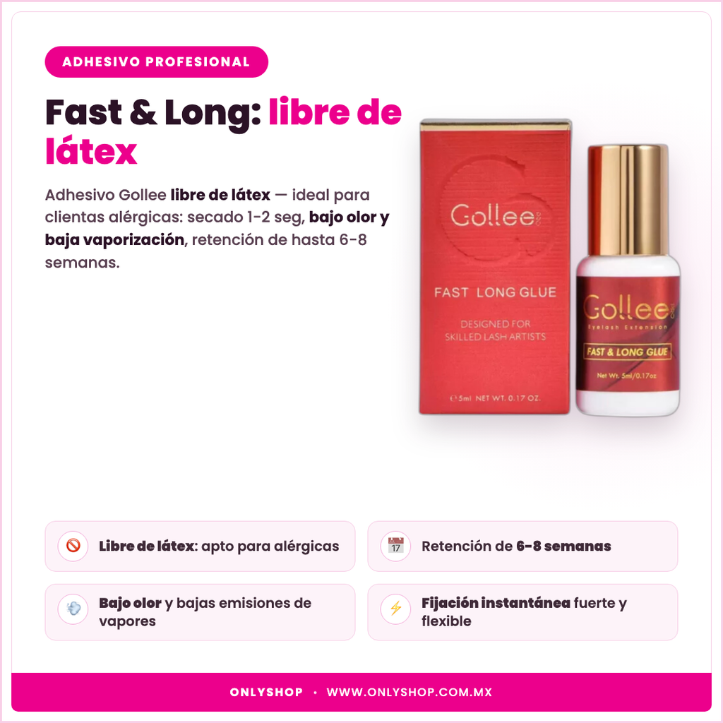 Adhesivo Gollee Libre de Látex — descripción y beneficios | OnlyShop