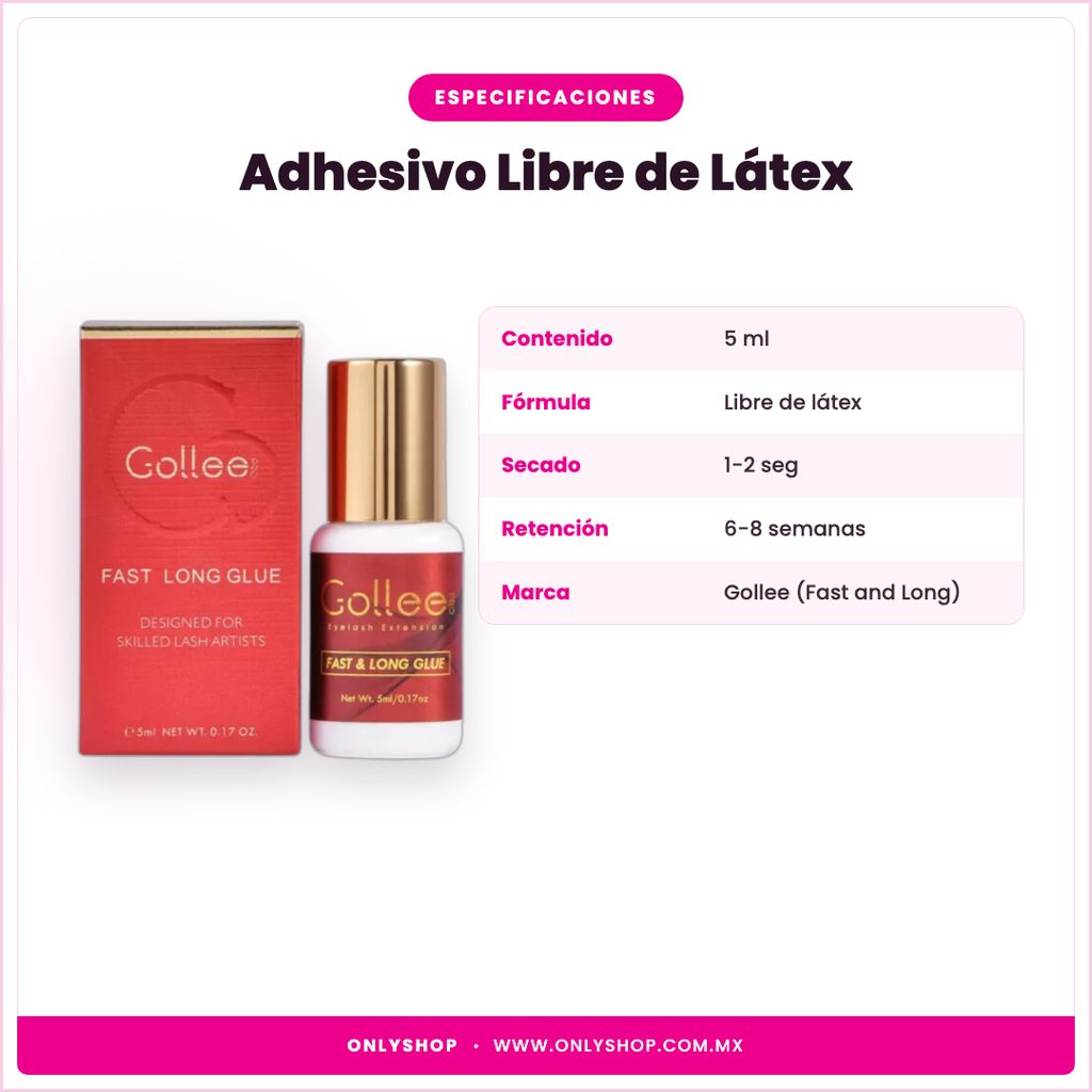 Adhesivo Gollee Libre de Látex — especificaciones | OnlyShop