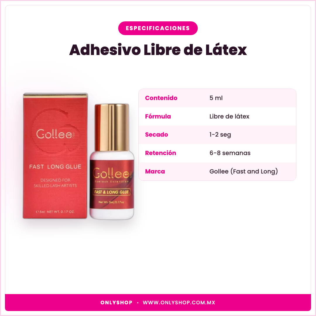 Adhesivo Gollee Libre de Látex — especificaciones | OnlyShop