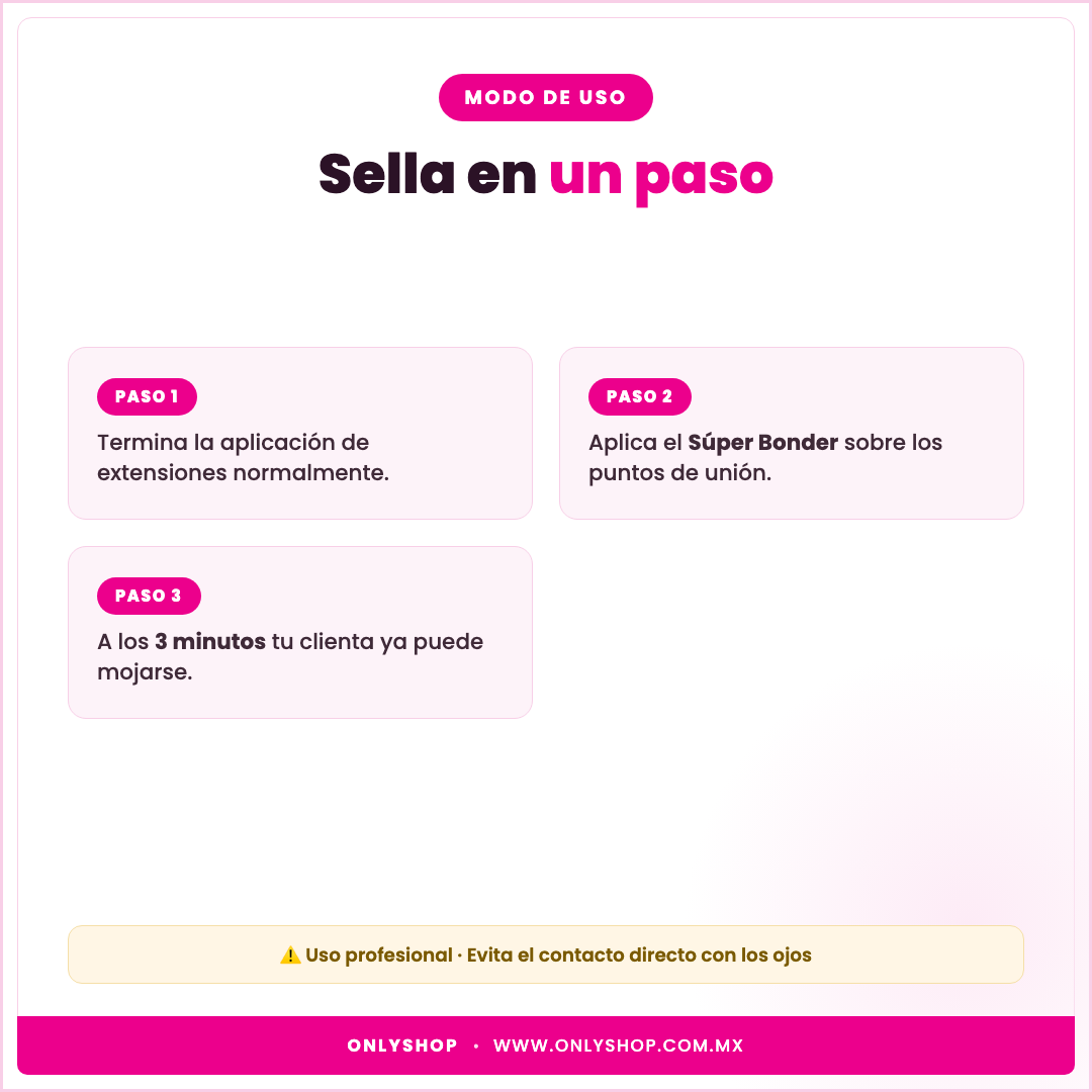 Súper Bonder Gollee — modo de uso | OnlyShop