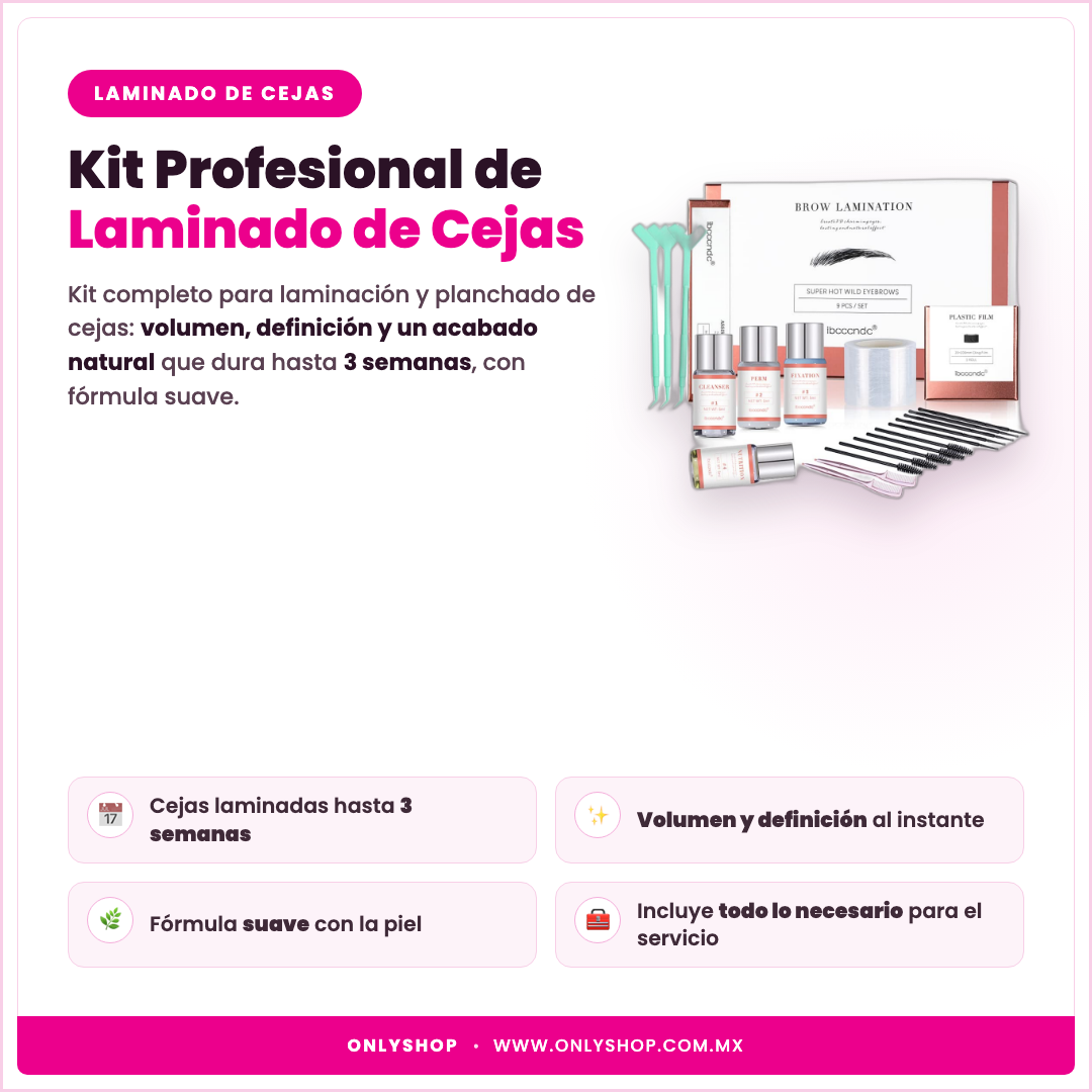 Kit Laminado de Cejas — descripción y beneficios | OnlyShop