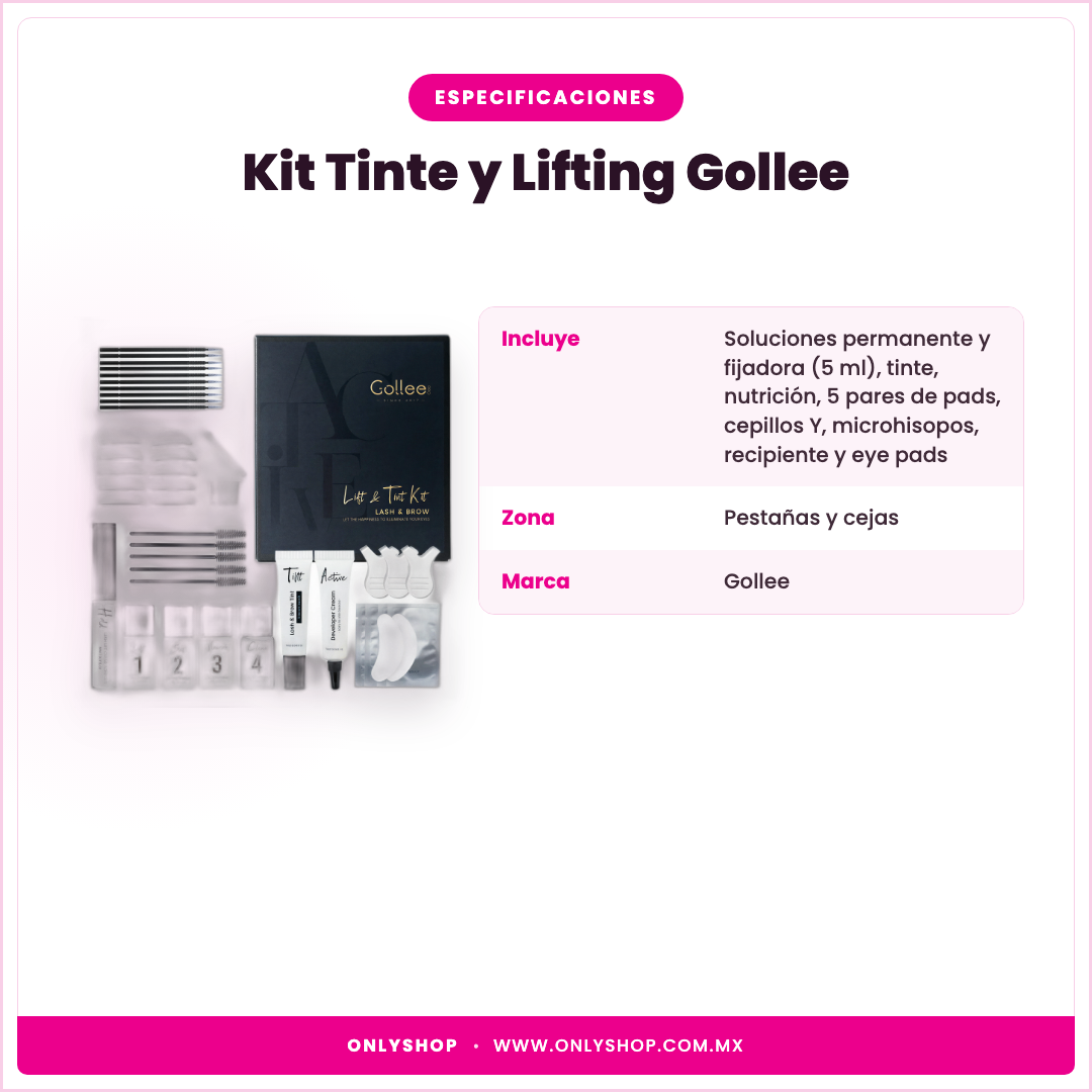 Kit Tinte y Lifting Gollee — especificaciones | OnlyShop